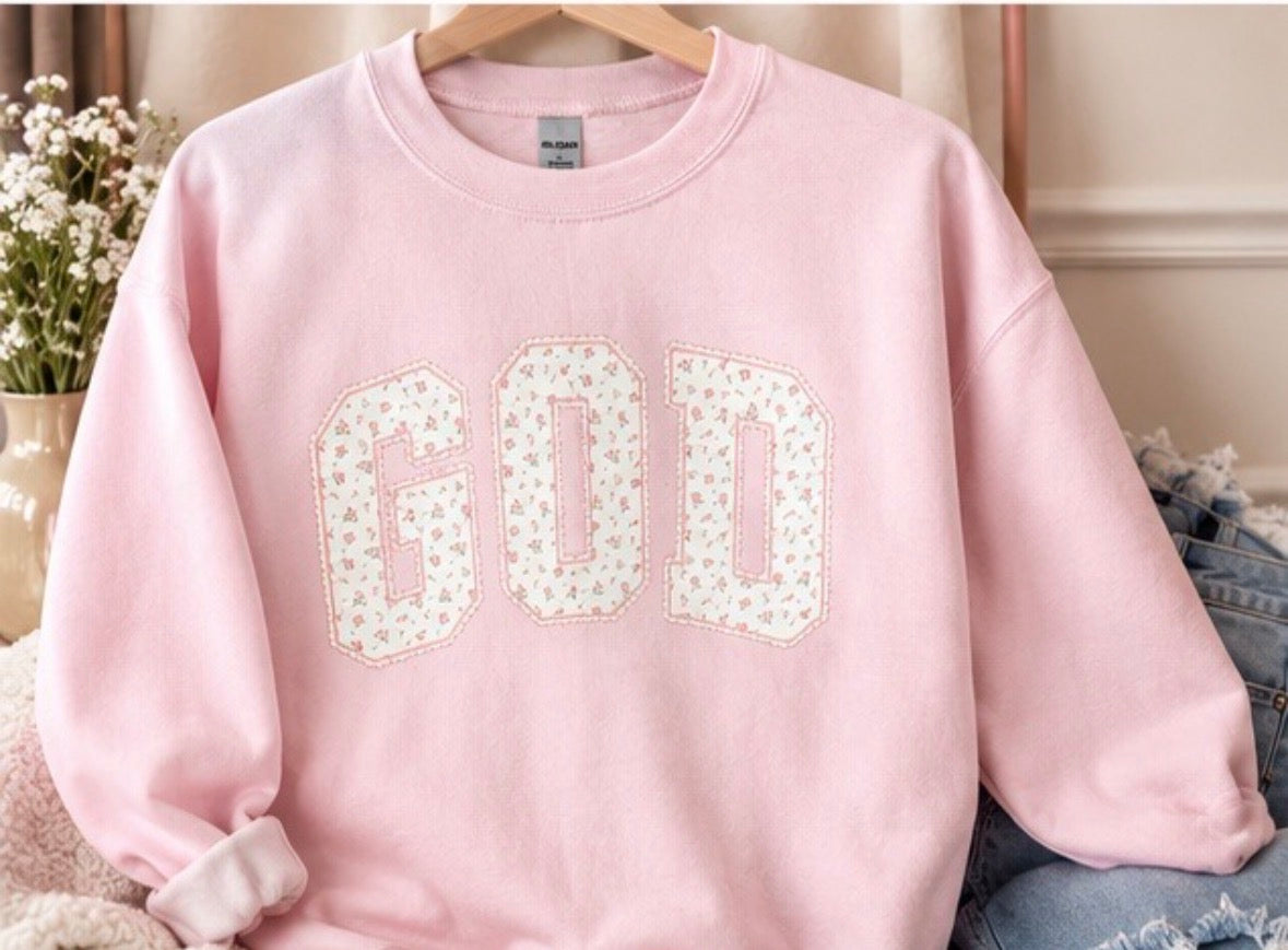 Pink collection God Sweatshirt